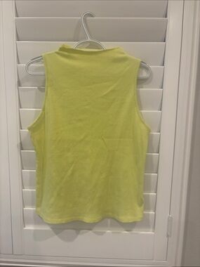 Anthropologie Neon Yellow Ribbed Sleeveless Tank
